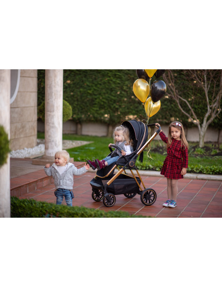 Carucior Set 3 in 1, Angel, cadru din aluminiu Carucior Set 3 in 1, Angel, cadru din aluminiu