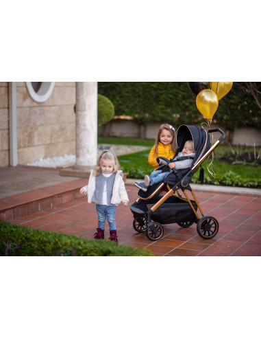 Carucior Set 3 in 1, Angel, cadru din aluminiu Carucior Set 3 in 1, Angel, cadru din aluminiu