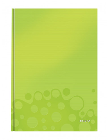 Caiet de birou LEITZ Wow, A4, coperta dura, matematica, verde