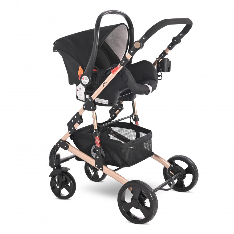 Carucior Set Alba Classic, cos auto inclus, Black,10021662106