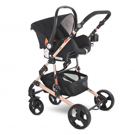 Carucior Set Alba Classic, cos auto inclus, Black,10021662106