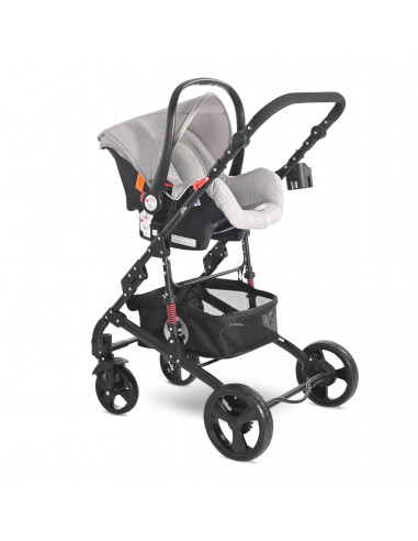 Carucior Set Alba Classic, cos auto inclus, Grey,10021662110