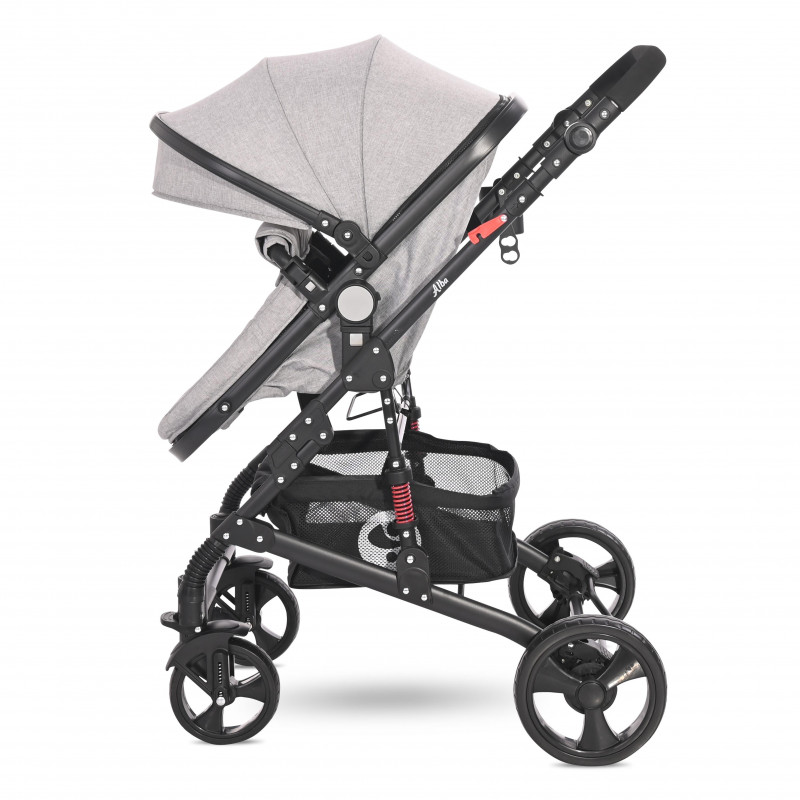 Carucior Set Alba Classic, cos auto inclus, Grey,10021662110