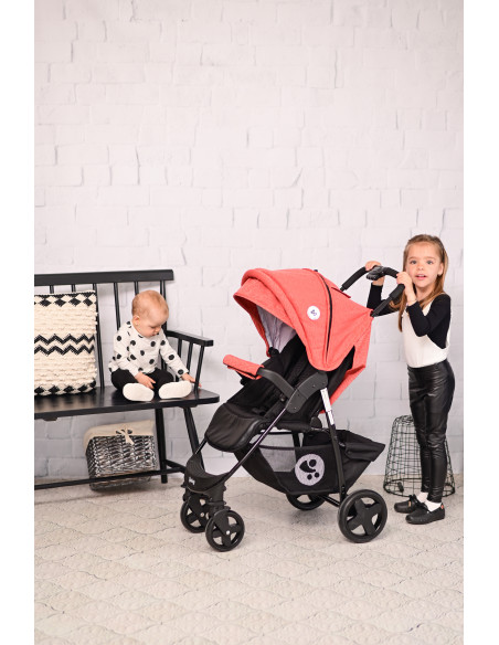 Carucior sport Daisy Basic, cu husa de picioare, Black & Ginger