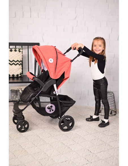 Carucior sport Daisy Basic, cu husa de picioare, Black & Ginger