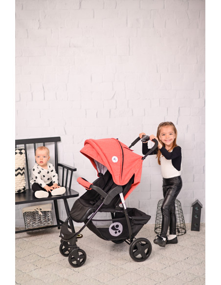 Carucior sport Daisy Basic, cu husa de picioare, Black & Ginger
