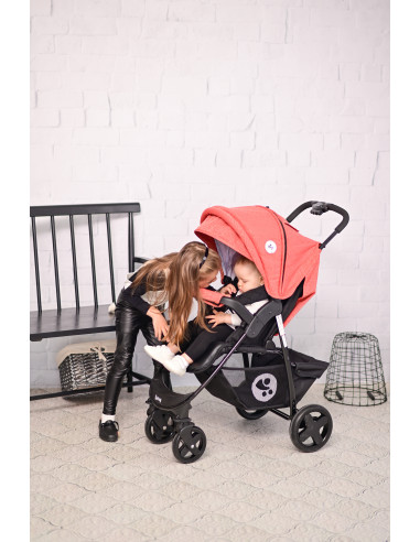 Carucior sport Daisy Basic, cu husa de picioare, Black & Ginger