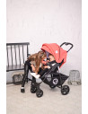 Carucior sport Daisy Basic, cu husa de picioare, Black & Ginger