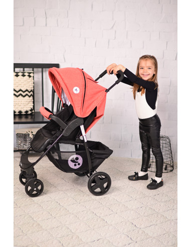 Carucior sport Daisy Basic, cu husa de picioare, Silver