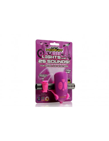 Claxon Mini Hornit cu lumina - roz si mov,HN7575PUPI