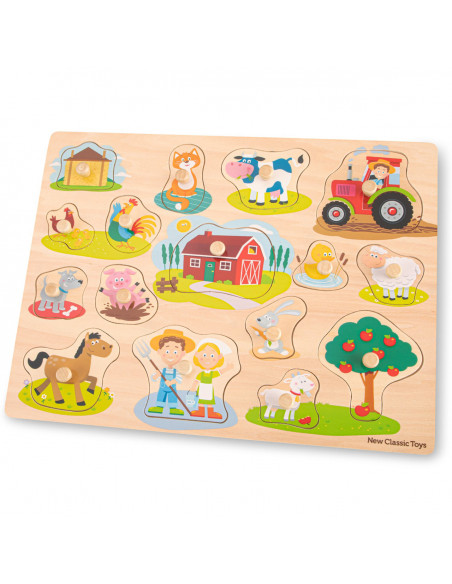 Puzzle lemn Ferma 17 piese NEW,NC10440