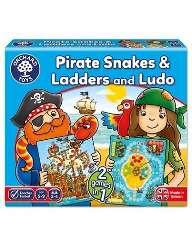 Joc de societate Piratii PIRATE SNAKES AND LADDERS & LUDO,OR040