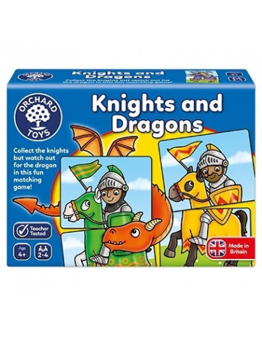 Joc educativ - puzzle Cavaleri si Dragoni KNIGHTS AND