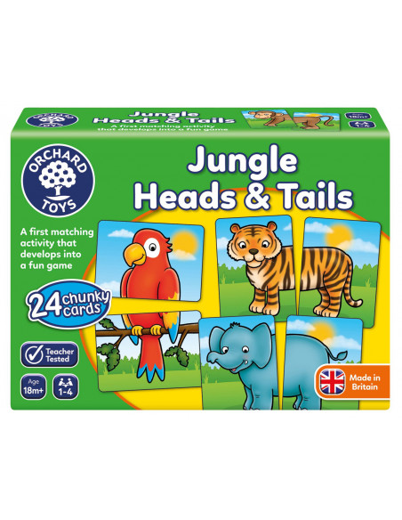 Joc educativ Jungla JUNGLE HEADS & TAILS,OR058
