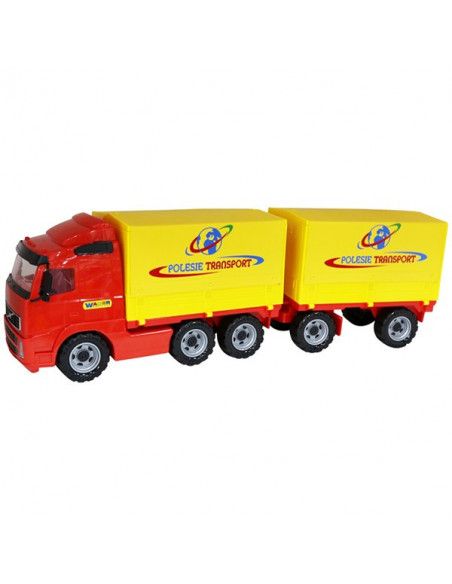 Camion cu remorca + prelata - Volvo PowerTruck, 77x19x25 cm Camion cu remorca + prelata - Volvo PowerTruck, 77x19x25 cm