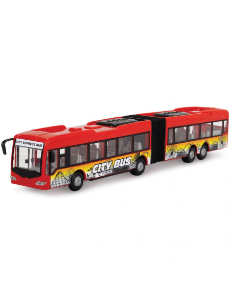 Autobuz Dickie Toys City Express Bus rosu,S203748001-RE