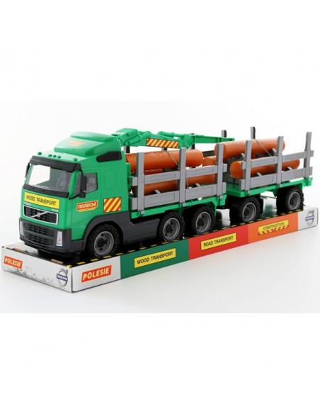 Trailer+remorca+lemne - Volvo PowerTruck, 77x19x25 cm
