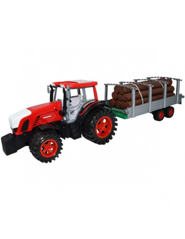 Tractor Mare Cu Remorca Si Lemne, 82 Cm,24409