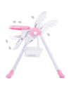Scaun de masa Chipolino Maxi peony pink,STHMX02104PP