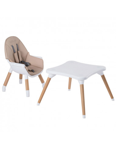 Scaun de masa Chipolino Classy 3 in 1 latte,STHCL02102LA