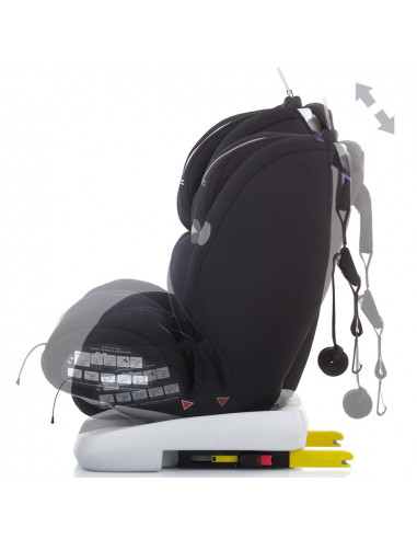 Scaun auto Chipolino Journey 0-36 kg asphalt cu sistem Isofix