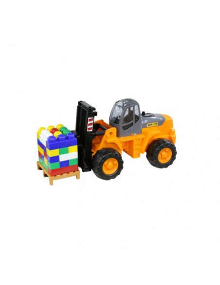 Stivuitor+palet cuburi - PowerTruck, 48x22x23 cm Stivuitor+palet cuburi - PowerTruck, 48x22x23 cm