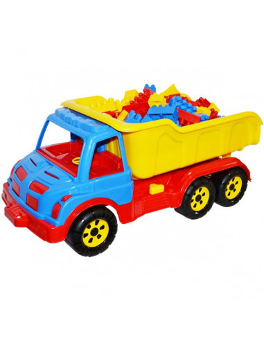 Camion De Plastic Cu 80 Cuburi, 60 Cm,16011