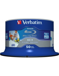 BD-R VERBATIM 25GB, viteza 6x, 50 buc, Single Layer, spindle