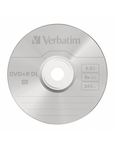 DVD+R VERBATIM 8.5GB, 240min, viteza 8x, 50 buc, Double Layer