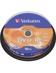 DVD-R VERBATIM 4.7GB, 120min, viteza 16x, 10 buc, Single Layer