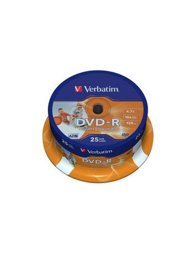 DVD-R VERBATIM 4.7GB, 120min, viteza 16x, 25 buc, Single Layer