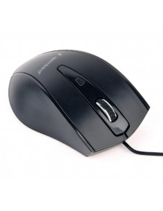 MOUSE GEMBIRD, notebook, PC, cu fir, optic, USB, 1200 dpi, 4/1 2
