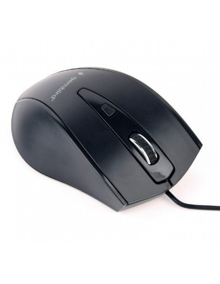 MOUSE GEMBIRD, notebook, PC, cu fir, optic, USB, 1200 dpi, 4/1
