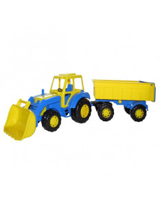 Tractor cu remorca si incarcator - Altay, 67x17x18 cm