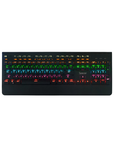TASTATURA MECANICA SPACER USB, switch-uri mecanice albastre, 50