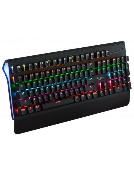TASTATURA MECANICA SPACER USB, switch-uri mecanice albastre, 50