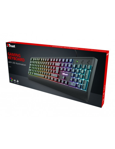 TASTATURA TRUST, "Ziva", cu fir, 104 taste format standard