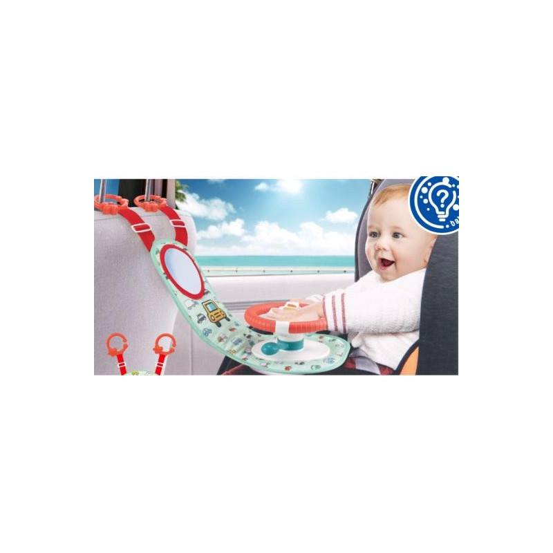 Jucarie interactiva volan muzical, 60 cm, multicolor,1019151