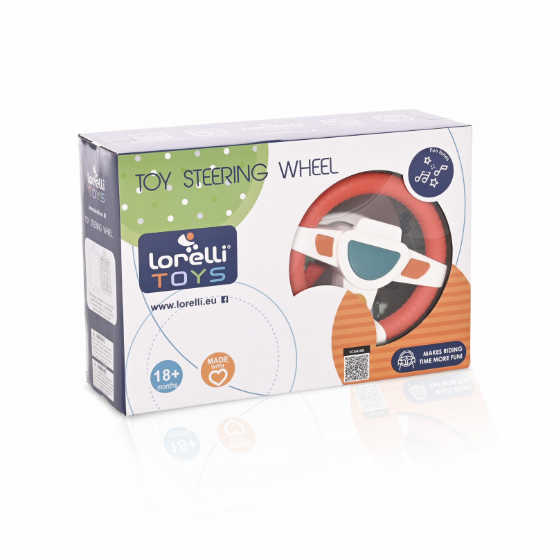 Jucarie interactiva volan muzical, 60 cm, multicolor,1019151