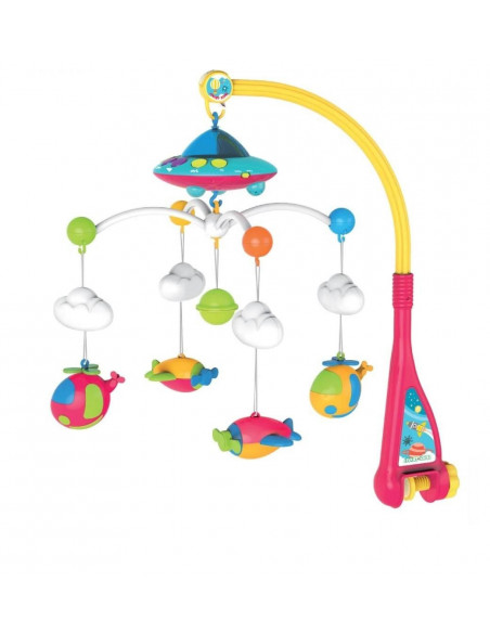 Carusel muzical pentru pat, cu proiector, lumini si sunete