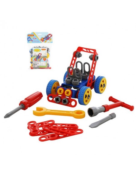 Masina de asamblat - 90 piese, 13x10x17 cm, Polesie,ROB-55071