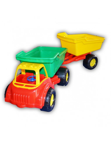 Camion Din Plastic Cu Bascula Si Remorca, 50 Cm,2264