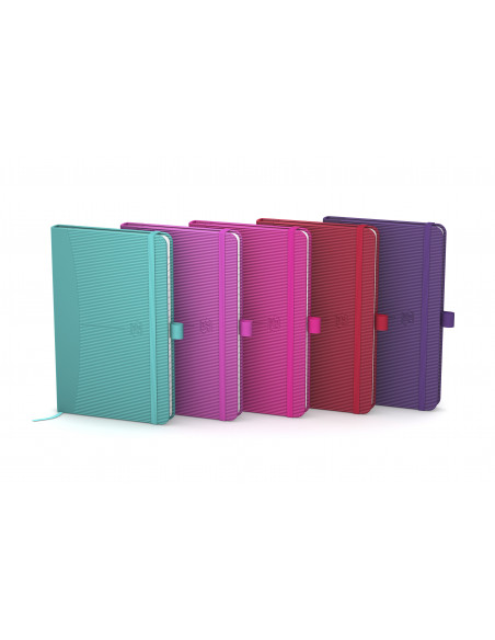 Caiet cu elastic, 9x14cm, OXFORD, coperta carton rigid, 80 file