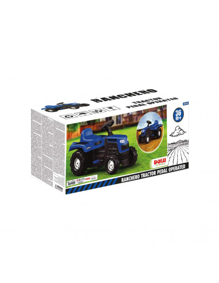 Tractor Dolu Cu Pedale, Albastru,8045