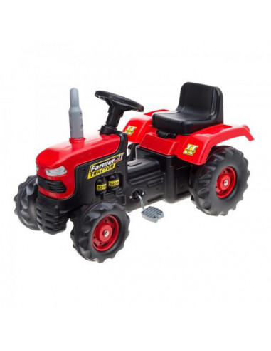 Tractor Dolu Cu Pedale Fermier, Rosu,8050
