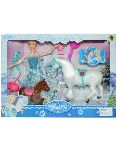 Set Papusa, 2 Caluti Si Accesorii,24185