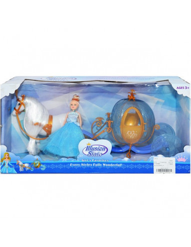 Caleasca Cu Calut, Papusa Si Baterii,24673