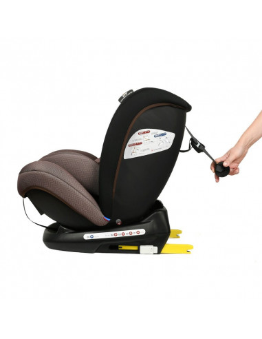 Scaun auto Mandara cu Isofix Crocodile Coffee,968B-23H Coffee