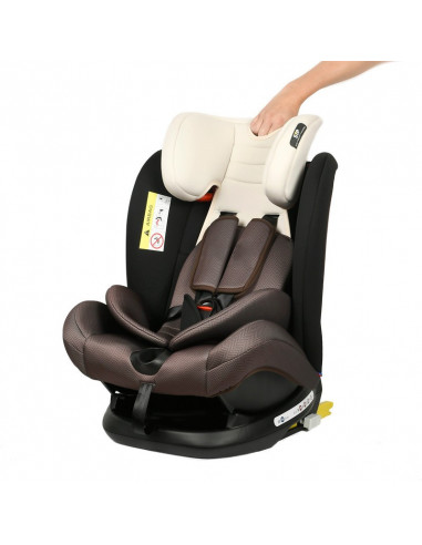 Scaun auto Mandara cu Isofix Crocodile Coffee,968B-23H Coffee