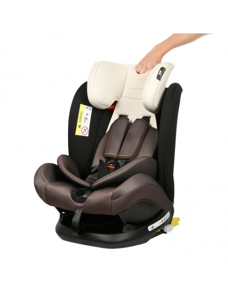 Scaun auto Mandara cu Isofix Crocodile Coffee,968B-23H Coffee